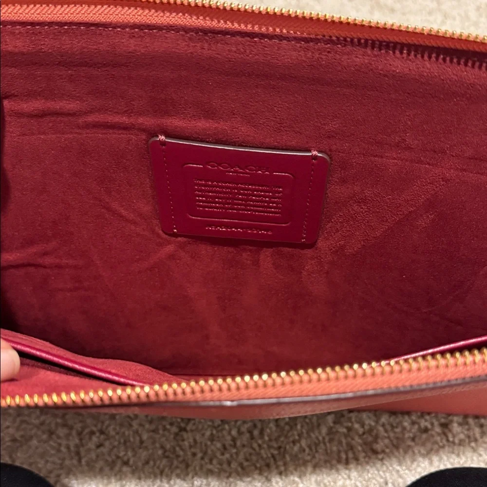 Coach Coral Leather Laptop Sleeve - Picture 4 of 7